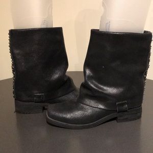 Black Studded Fun Police Boots
